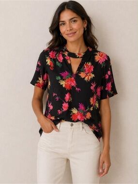 Anthropologie Maeve Bella Choker Blouse |S|